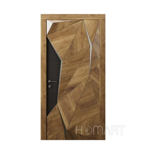 3D Carving Solid Security Aluminum   Entrance hinged  Doors