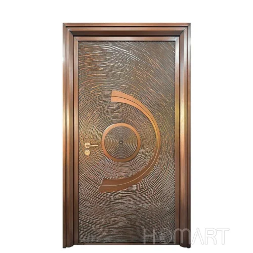 Antique bronze textured security thermal insulation hinged front door