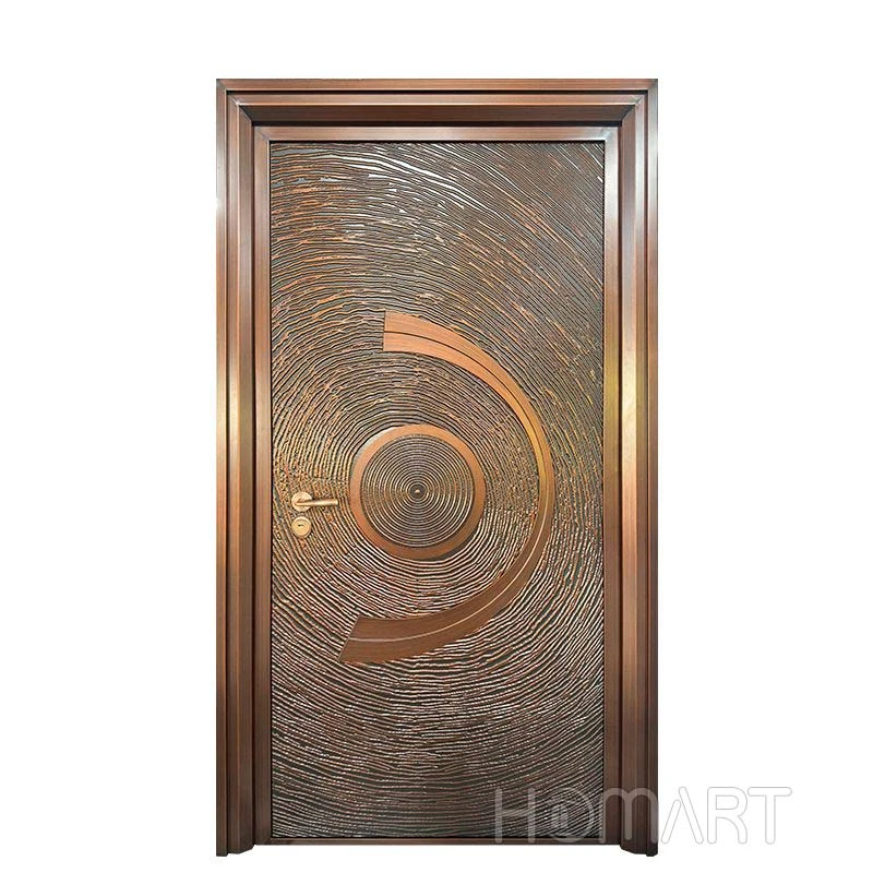 Antique bronze textured security thermal insulation hinged front door