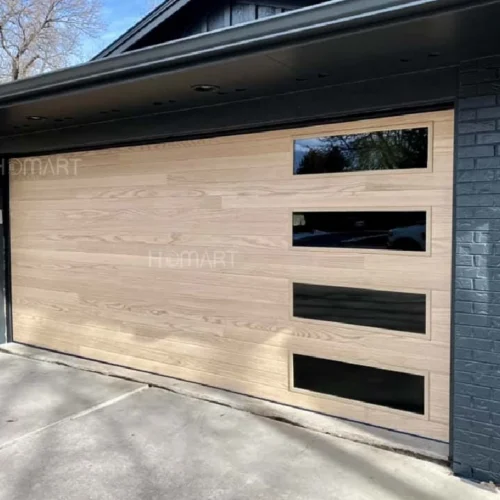 Custom Vintage Style Panels Opening Sectional Automatic Timber look Garage Door Custom Vintage Style Panels Opening Sectional Automatic Timber look Garage Door