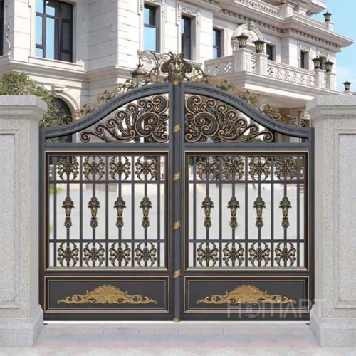 Customized Simple Secure Elegant Design Cast Iron Main Gate for Villa and Garden