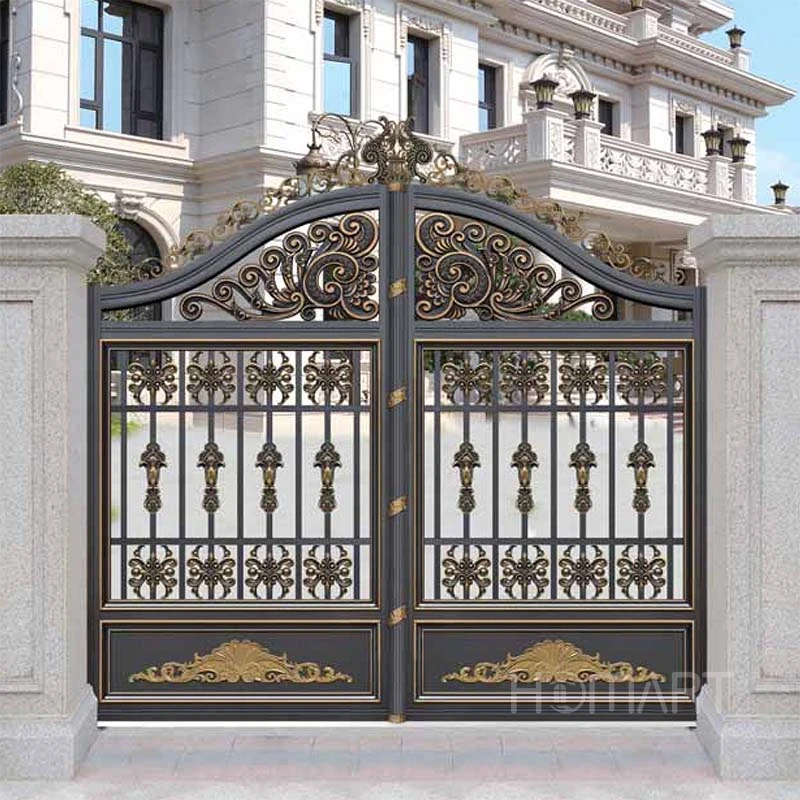 Customized Simple Secure Elegant Design Cast Iron Main Gate for Villa and Garden