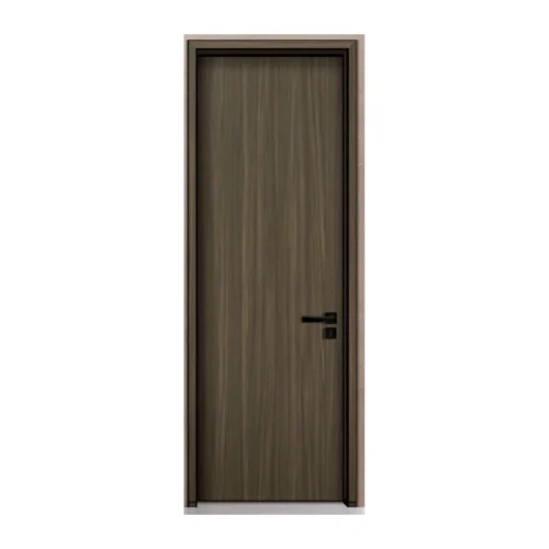 High-End Custom Size Available Solid Oak  Natural Wood Grain Finish Interior Door for Master Bedroom Hallway