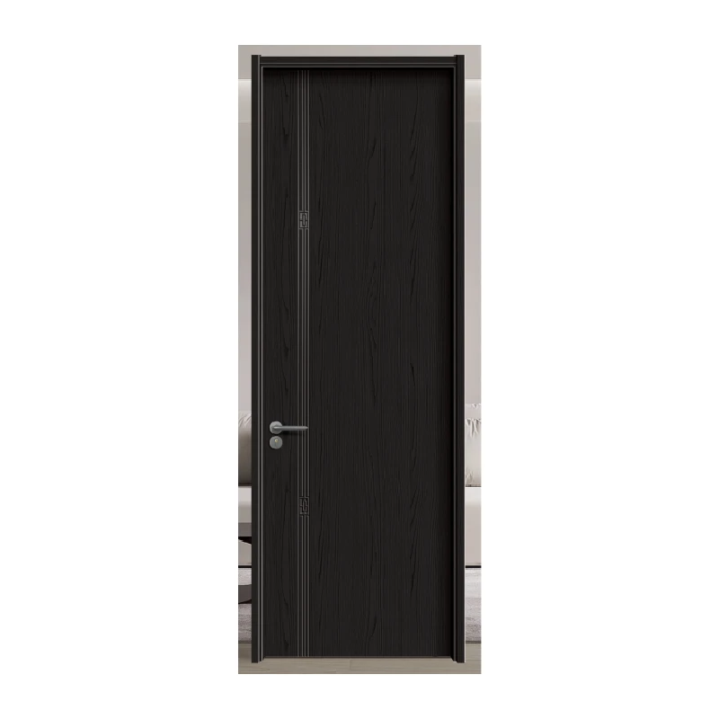 Latest Design Modern Home Prehung Solid WoodenPanel Black Walnut Interior Room Door Latest Design Modern Home Prehung Solid WoodenPanel Black Walnut Interior Room Door
