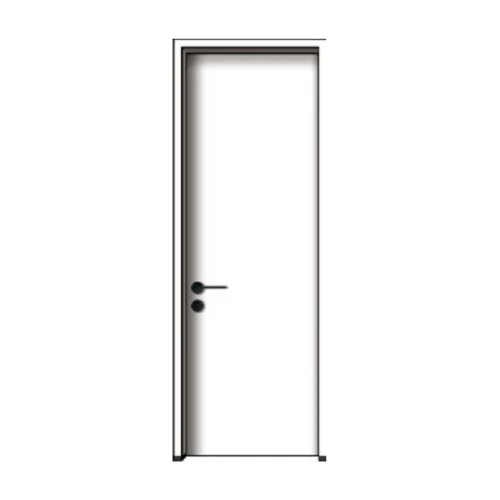 Light Luxury Modern Bedroom Waterproof Finished Surface Solid Wood Aluminum  Frame Hidden Wood Door
