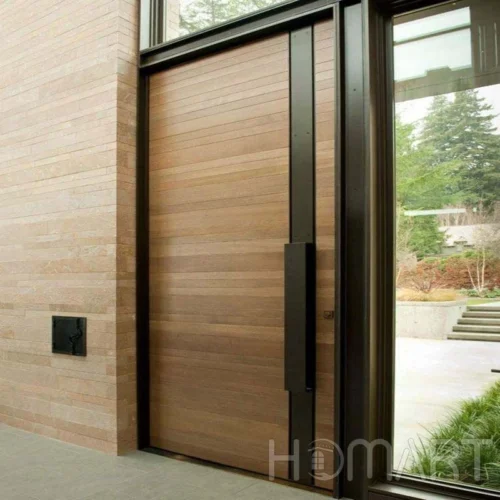 Manual Intelligent Anti-Theft Safety wooden grain pivot Entrance door Manual Intelligent Anti-Theft Safety wooden grain pivot Entrance door