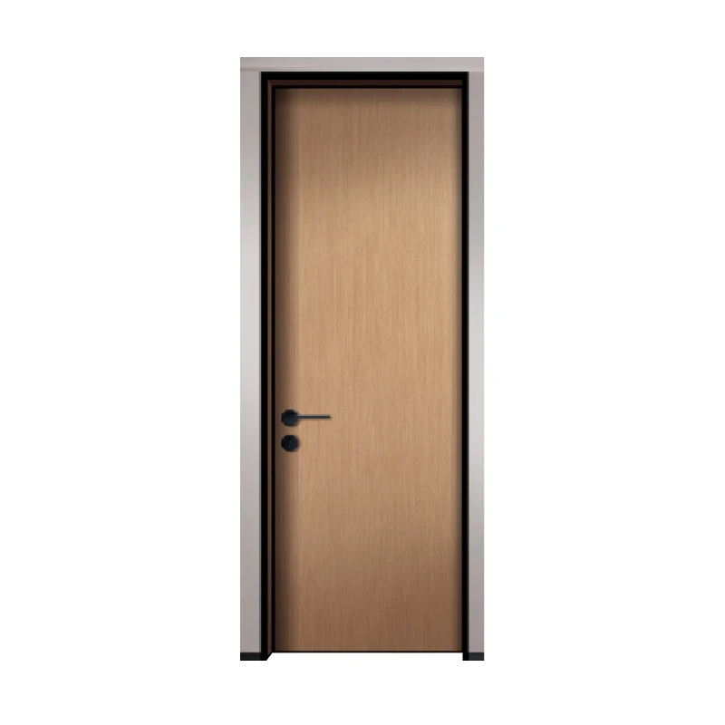 Metal Frame Waterproof Aluminum Wooden Doors for House Interior Door Metal Frame Waterproof Aluminum Wooden Doors for House Interior Door