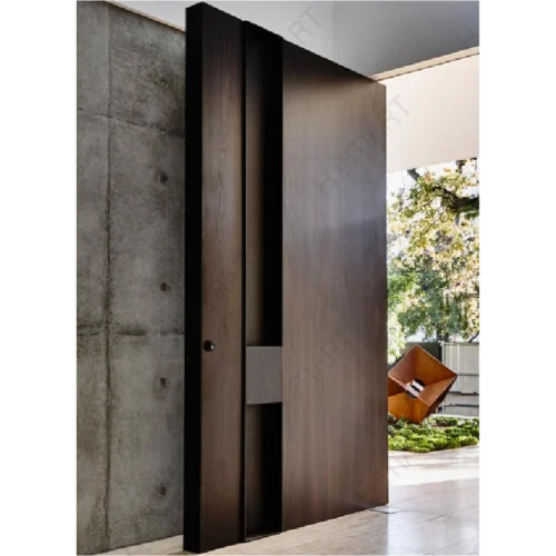 Minimalist Style  Aluminum Waterproof Entrance Door for Home and Hotel