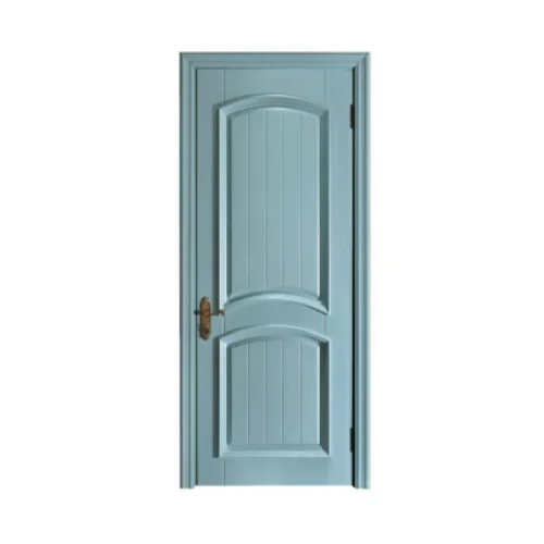 Modern Minimalist Arc Design  Aluminum Alloy Frame Blue Colour   Solid Wood Door  for Bathroom or Kitchen