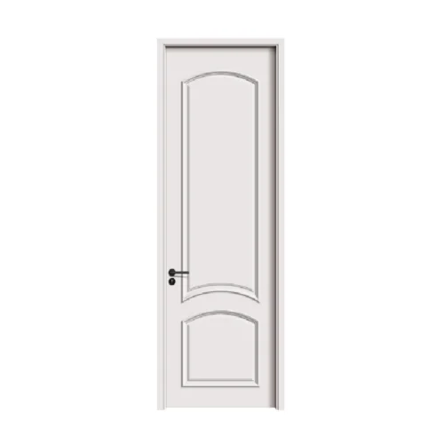 Modern Simple Style Solid Oak Wood  Eco-friendly with Buckle Line White  Interior Door Indoor Bedroom