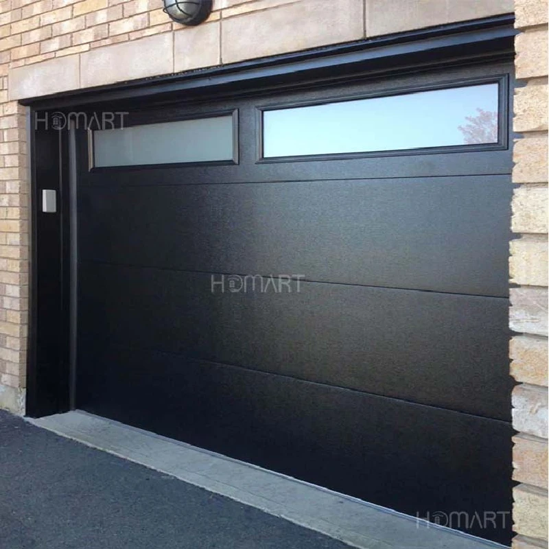 Modern Style Automatic Large Auto Lift Overhead Motorized Bifold Sectional Garage Door for villas